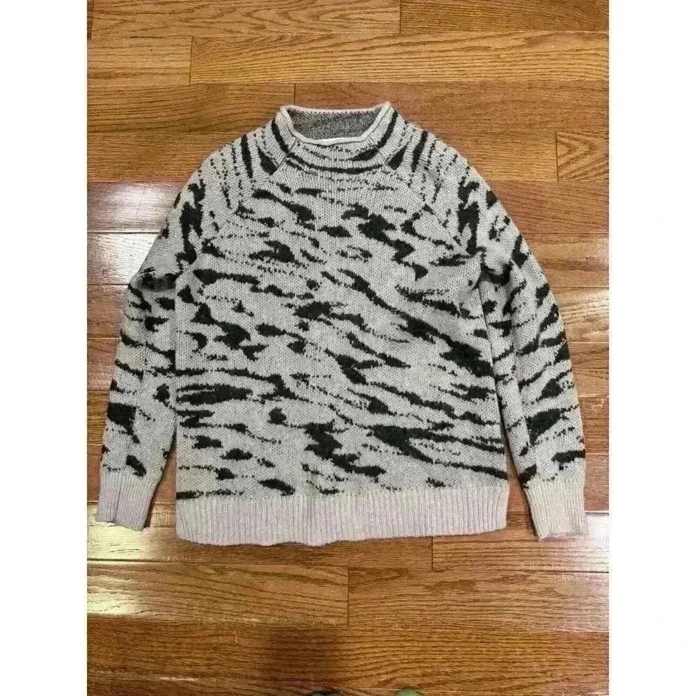 MADEWELL Thornton Mockneck Pullover Sweater XXS Alpaca Blend Oversized‎